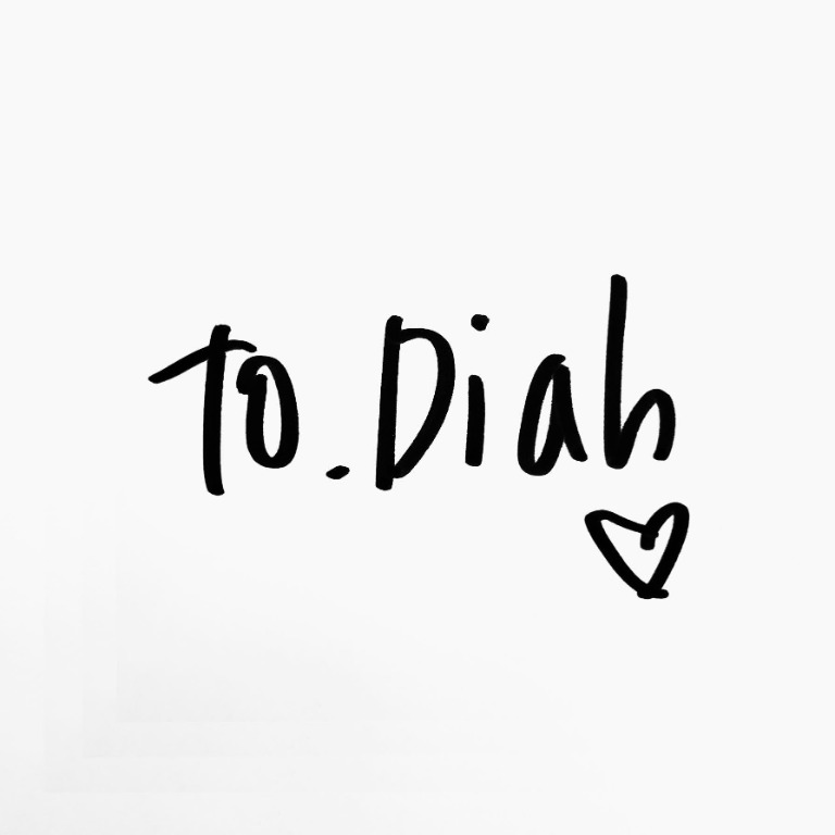Logo Diah.wts Shop màu đen trên nền trắng
